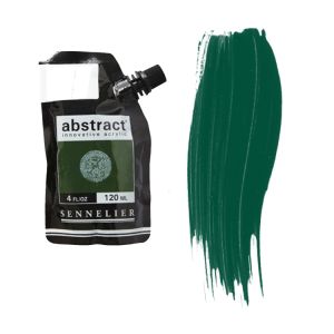 Sennelier Abstract Acrylic Satin Burnt Green Earth 120ml