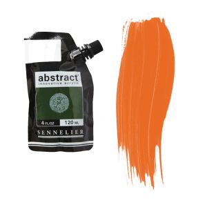 Sennelier Abstract Acrylic Satin Cadmium Red Orange Hue 120ml