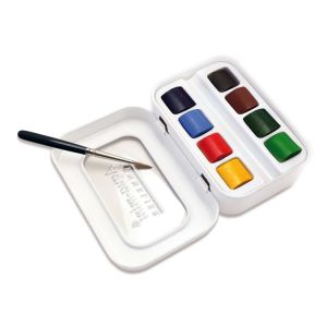 Sennelier Aqua Mini Watercolor 8 Color Half Pan Set