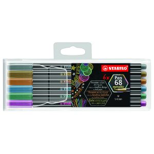 Stabilo Pen 68 Metallic Set 6-Colors