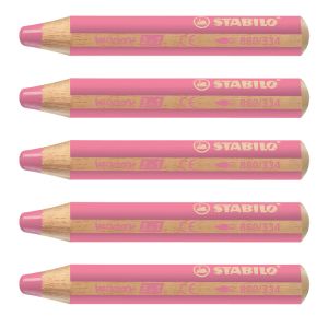 Stabilo Woody Pencil Pink 5 Pack