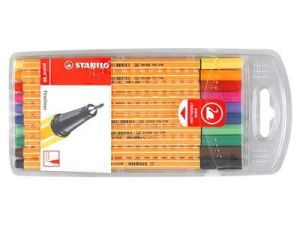 Stabilo 88 Fineliner Pen Wallet Set of 10