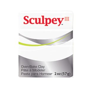 Sculpy III Polymer Clay 2oz White