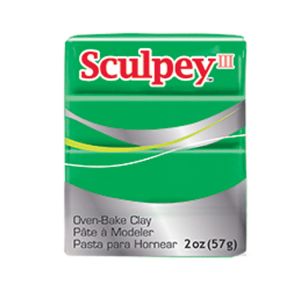Sculpy III Polymer Clay 2oz Emerald