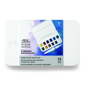 Cotman Watercolor & Water Brush Pen 14pc Set