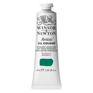 Winsor Newton Artists Oil Color Permanent Green Deep 37ml