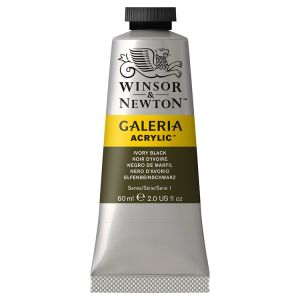 Winsor Newton Galeria Acrylic Ivory Black 60ml