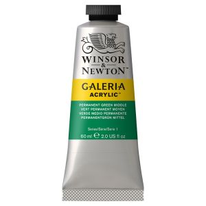 Winsor Newton Galeria Acrylic Permanent Green Medium 60ml