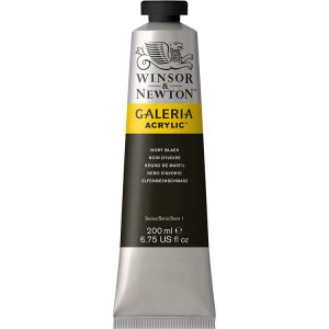 Winsor Newton Galeria Acrylic Ivory Black 200ml