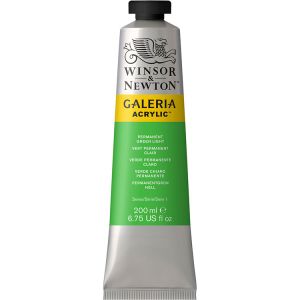 Winsor Newton Galeria Acrylic Permanent Green Light 200ml