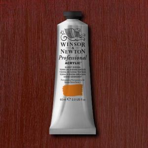 Winsor Newton Artists Acrylic Burnt Sienna 60ml