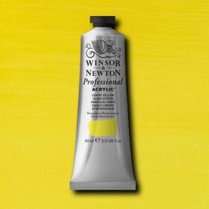 Winsor Newton Artists Acrylic Lemon Yellow 60ml