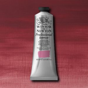 Winsor Newton Artists Acrylic Potters Pink 60ml