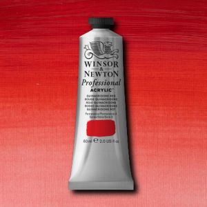 Winsor Newton Artists Acrylic Quinacridone Red 60ml