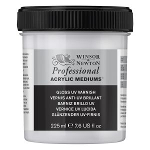 Winsor Newton Acrylic Gloss UV Varnish 225ml Jar