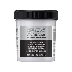 Winsor Newton Acrylic Satin UV Varnish 225ml Jar