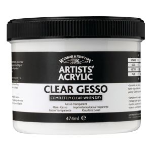 Winsor Newton Acrylic Clear Gesso 474ml Jar