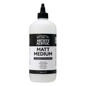 Winsor Newton Acrylic Mattte Medium 500ml Bottle