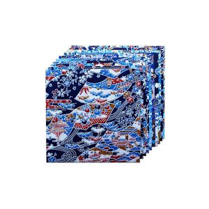 Yasutomo Yuzen Origami Paper Blue 10 sheets