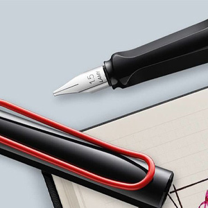 three fine pens on white background